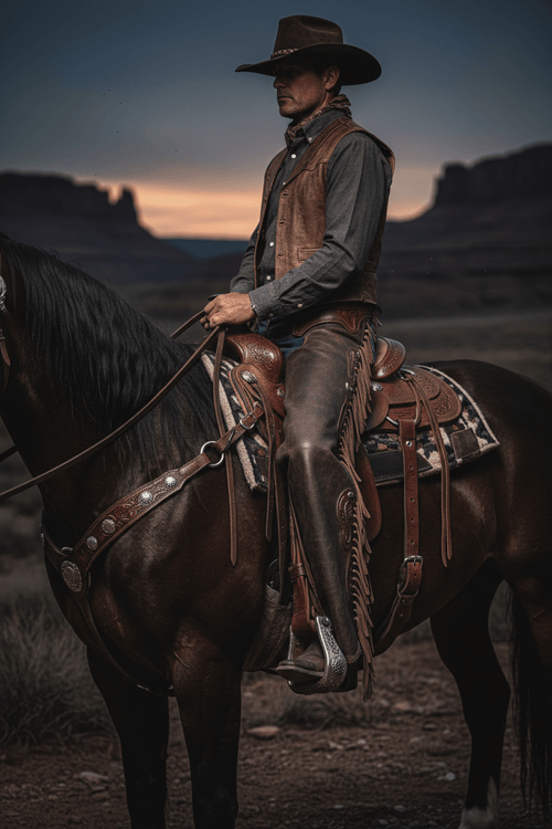 Premium Leather Riding Chaps | Western Equestrian Gear - Haram Exports